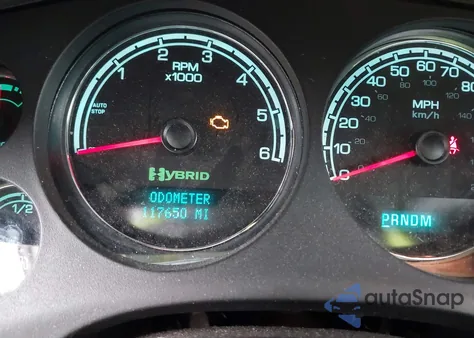 2011 Chevrolet Tahoe Hybrid из США, поврежденный, VIN 1GNSKDFJ5BR204566